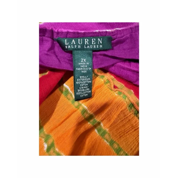 LAUREN Ralph Lauren multicolor tiered maxi skirt - Size 2X (VGUC) - Picture 5 of 5